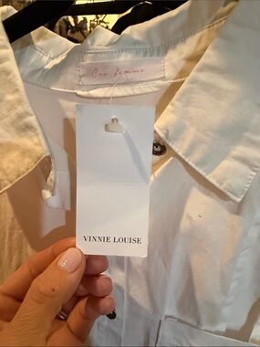 Zara Cream Button Down Shirt